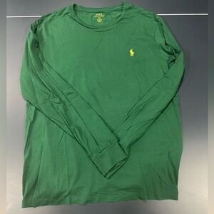 Polo Ralph Lauren Men’s Long Sleeve T-Shirt Custom Fit Large Green